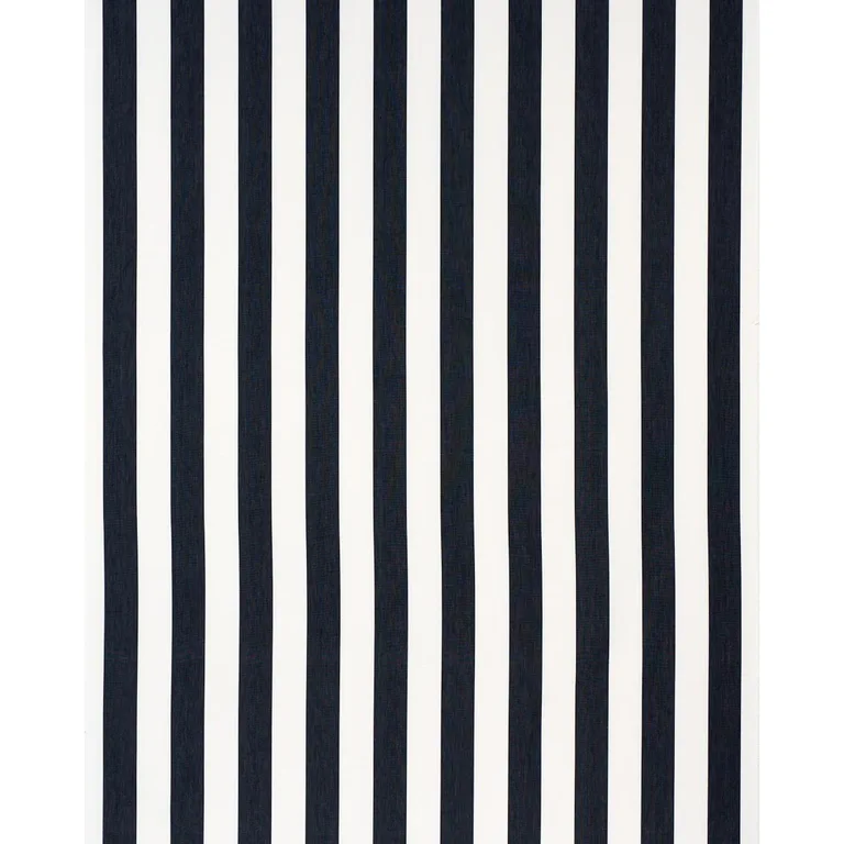 Schumacher 71320 Andy Stripe Black fabric swatch