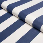 Schumacher 71323 Andy Stripe Navy fabric swatch