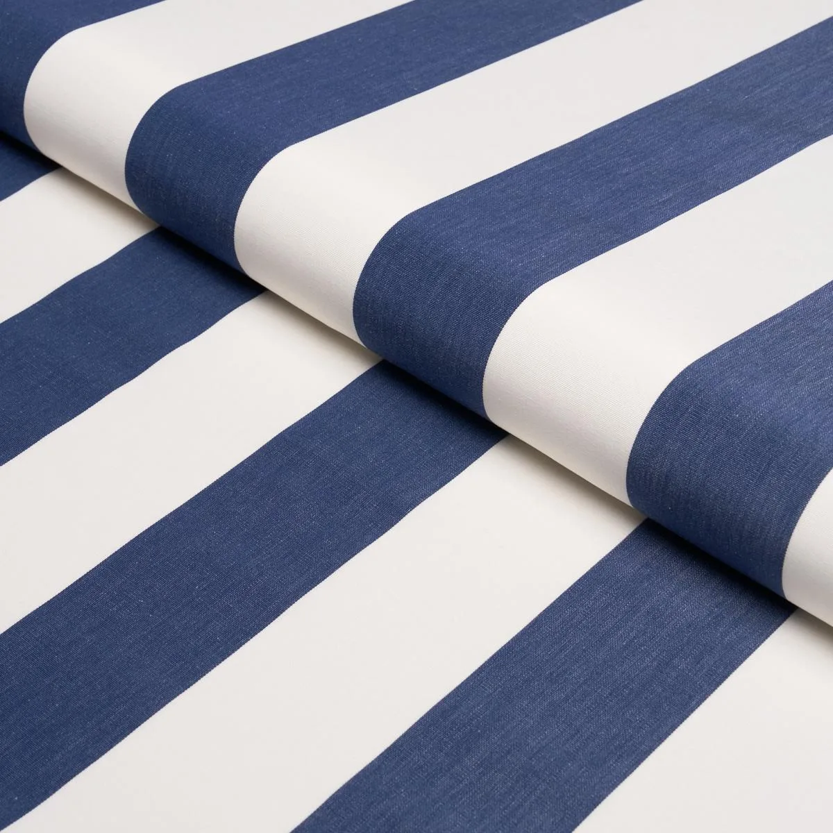 Schumacher 71323 Andy Stripe Navy fabric swatch
