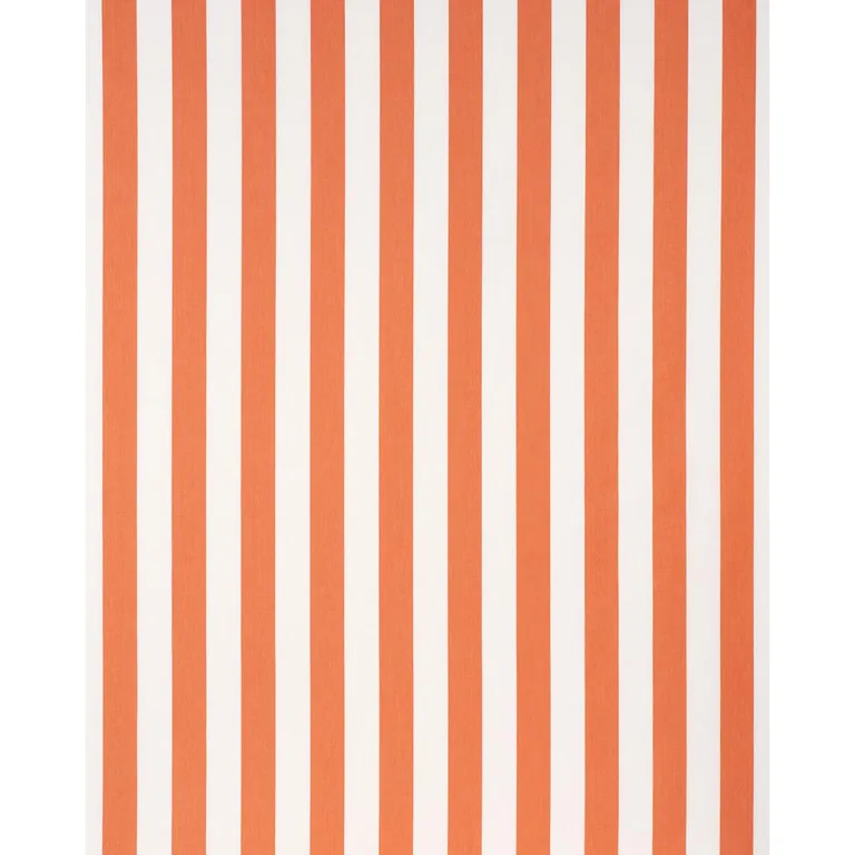 Schumacher 71328 Andy Stripe Orange fabric swatch