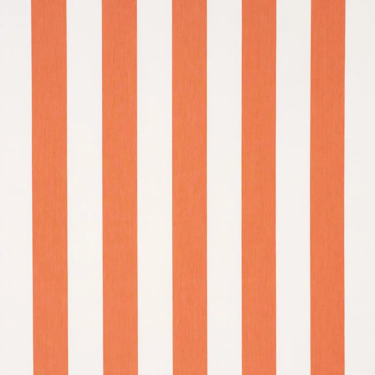 Schumacher 71328 Andy Stripe Orange fabric swatch