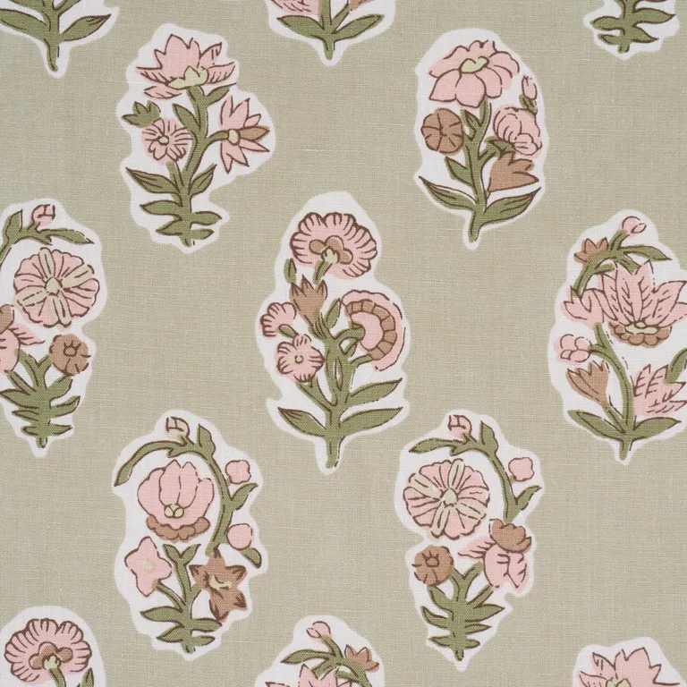 Schumacher 182891 Anessa Hand-Screen Print Petal fabric swatch