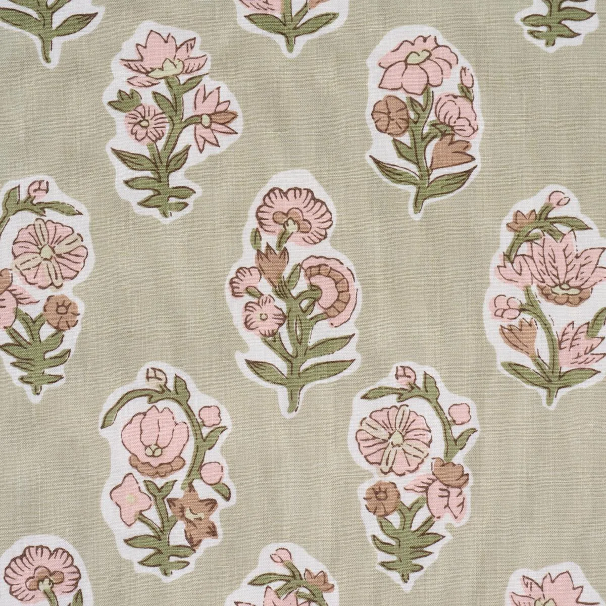 Schumacher 182891 Anessa Hand-Screen Print Petal fabric swatch