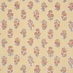 Schumacher 182890 Anessa Hand-Screen Print Yellow fabric swatch