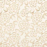 Schumacher 180870 Angelica Floral Champagne & Ivory fabric swatch