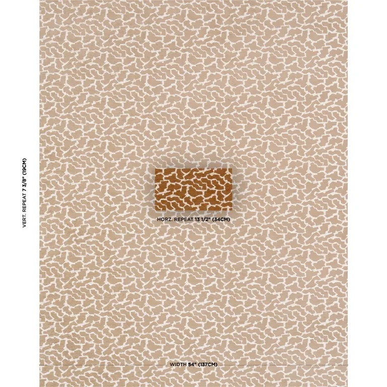 Schumacher 86432 Anibal Performance Chestnut fabric swatch
