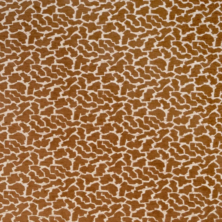 Schumacher 86432 Anibal Performance Chestnut fabric swatch