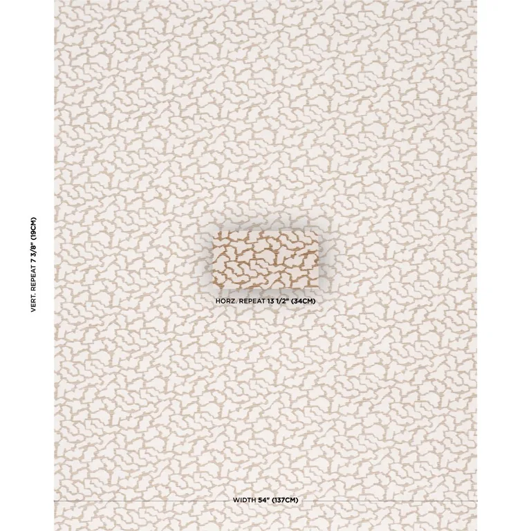 Schumacher 86430 Anibal Performance Ivory fabric swatch