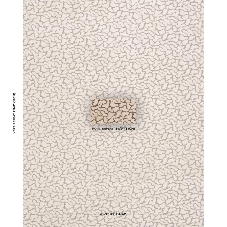 Schumacher 86431 Anibal Performance Stone fabric swatch