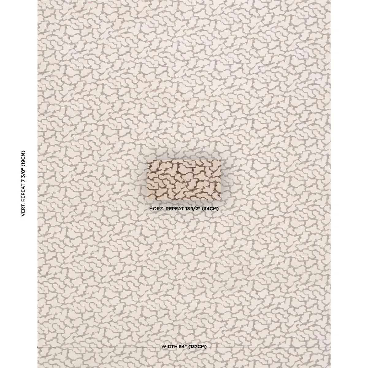 Schumacher 86431 Anibal Performance Stone fabric swatch