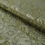 Schumacher 83123 Animali Moss fabric swatch