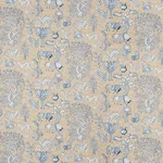 Schumacher 178320 Animalia Blue & Natural fabric swatch