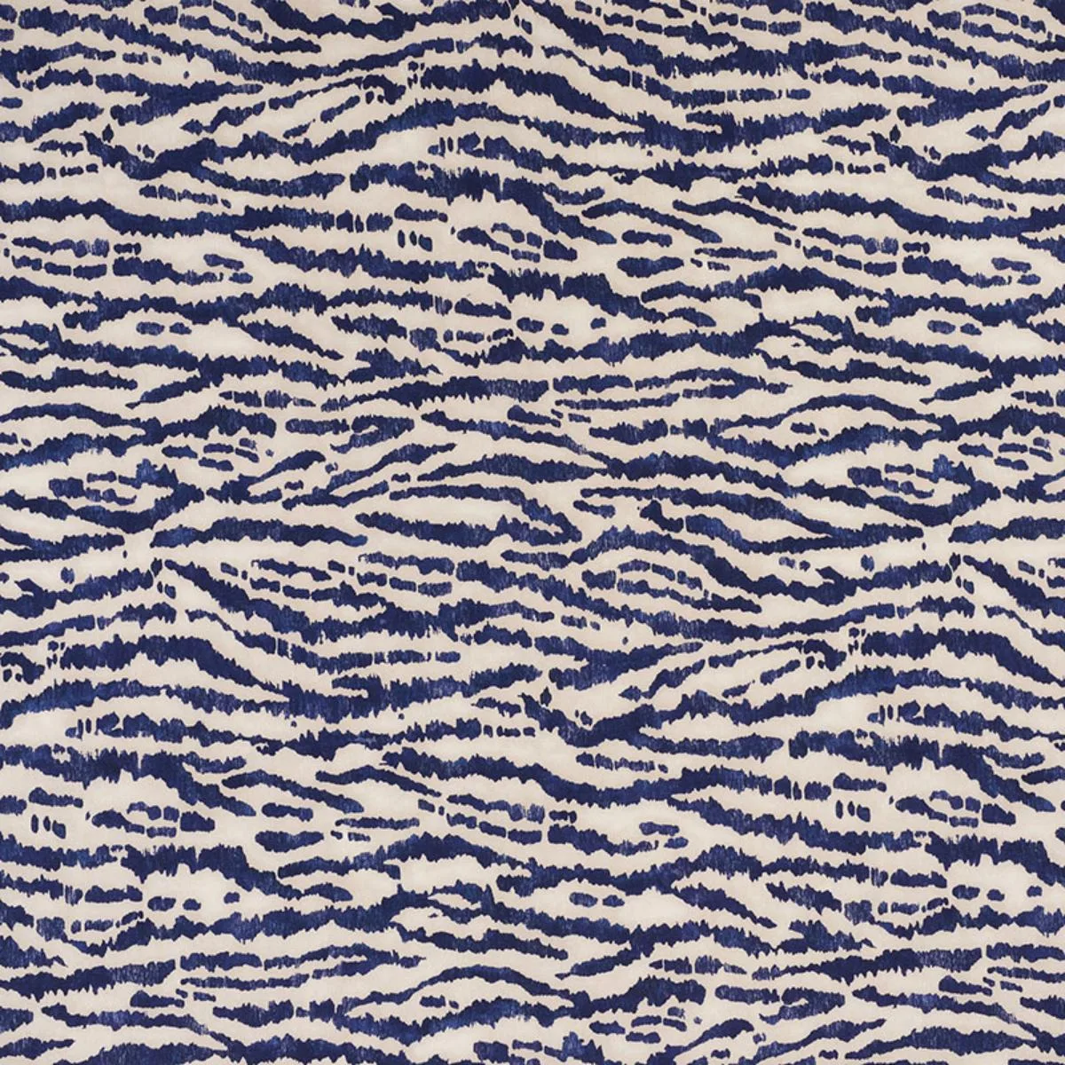 Schumacher 176373 Animaux Navy fabric swatch