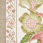 Schumacher 178521 Anjou Stripe Blush fabric swatch