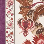Schumacher 178523 Anjou Stripe Rose fabric swatch