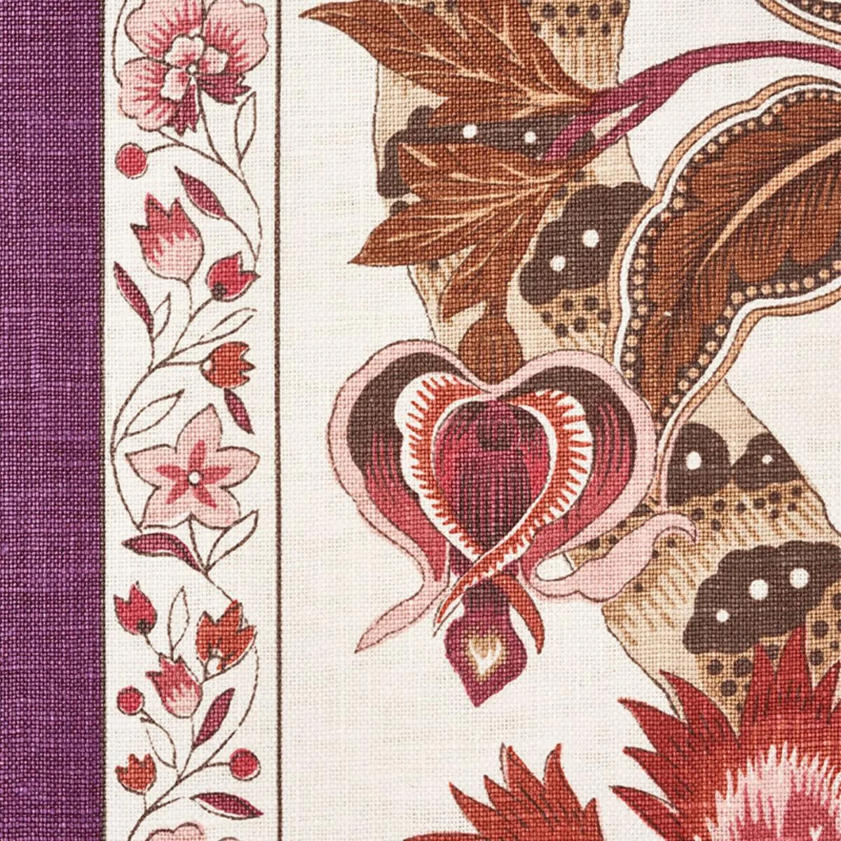 Schumacher 178523 Anjou Stripe Rose fabric swatch