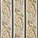 Schumacher 178522 Anjou Stripe Saffron fabric swatch