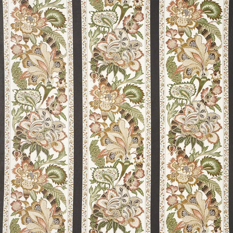 Schumacher 178522 Anjou Stripe Saffron fabric swatch