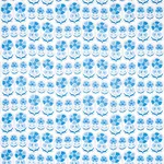 Schumacher 180481 Anjuna Floral Linen Print Porcelain fabric swatch