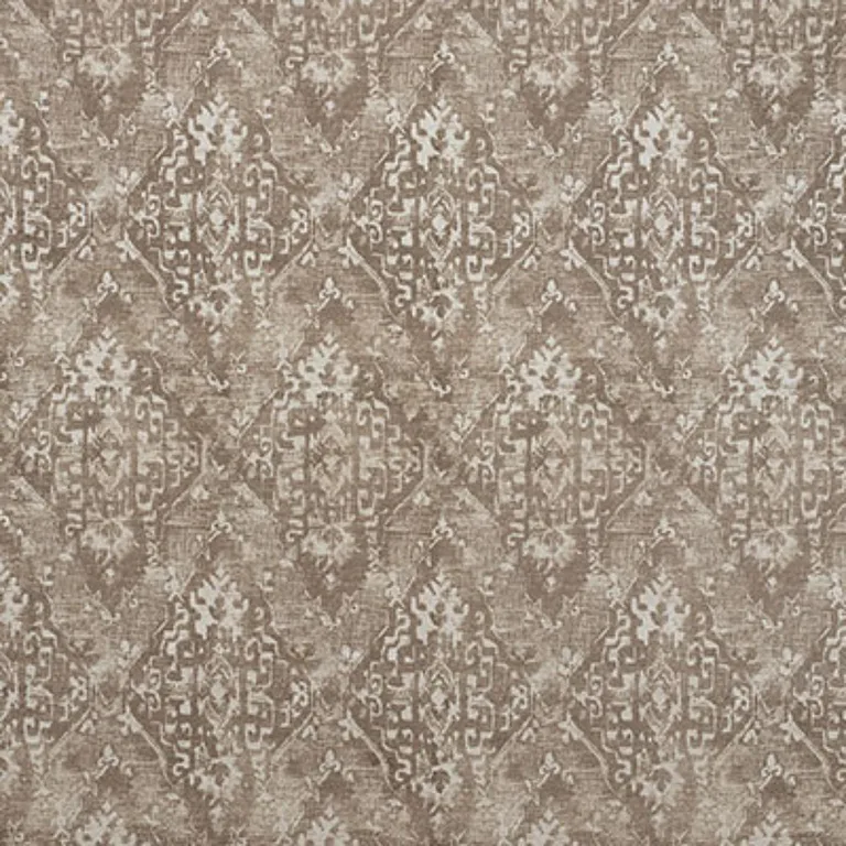 Schumacher 71143 Ankara Truffle fabric swatch