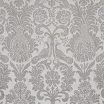 Schumacher 68436 Anna Damask Grey fabric swatch
