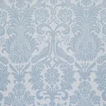 Schumacher 68437 Anna Damask Soft Blue fabric swatch