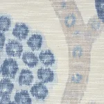 Schumacher 177992 Annabel Warp Print Blue fabric swatch