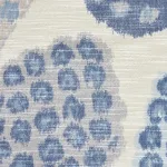 Schumacher 177992 Annabel Warp Print Blue fabric swatch