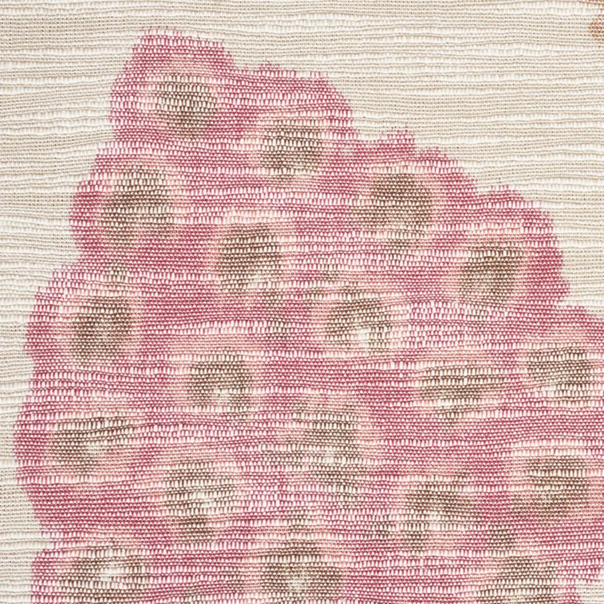 Schumacher 177990 Annabel Warp Print Rose fabric swatch