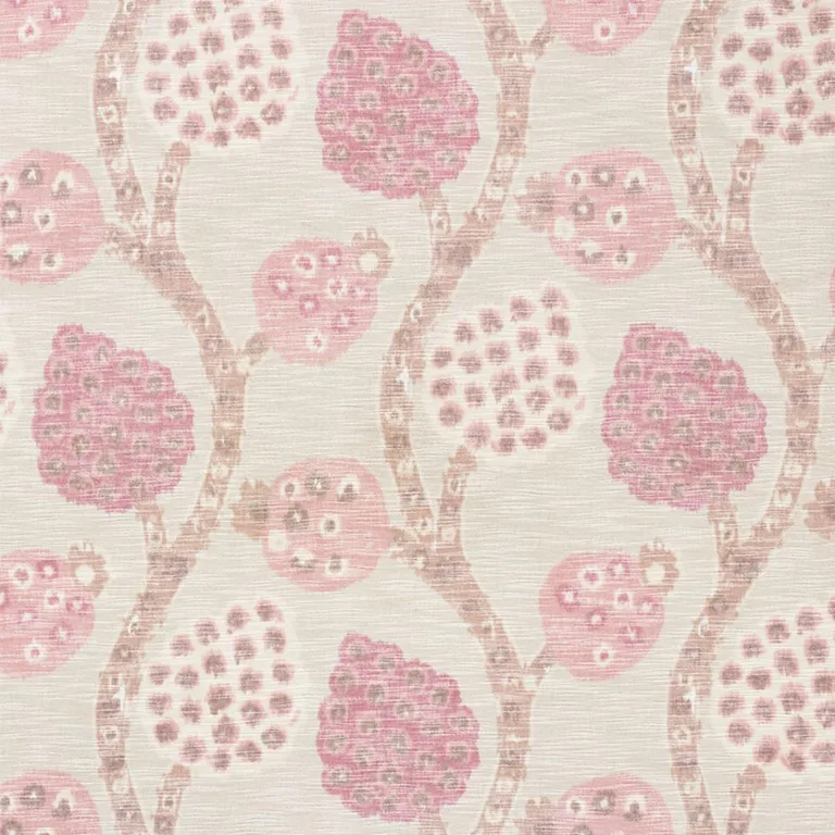 Schumacher 177990 Annabel Warp Print Rose fabric swatch