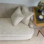 Schumacher 80340 Anni Textured Wool Grey fabric swatch