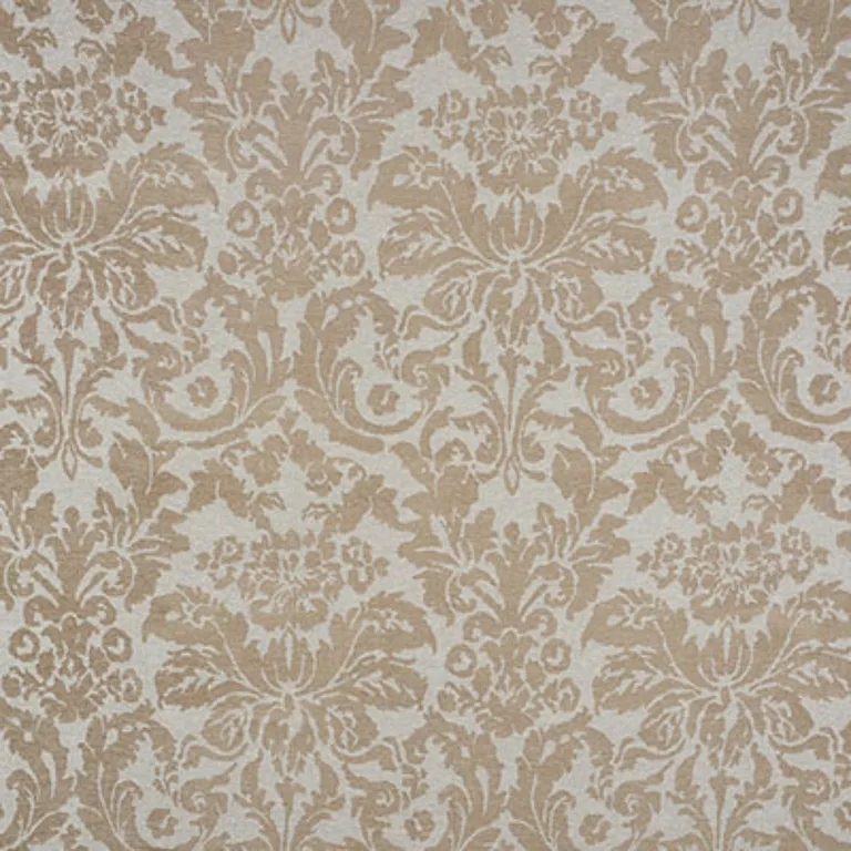 Schumacher 71110 Ansley Damask Stone fabric swatch