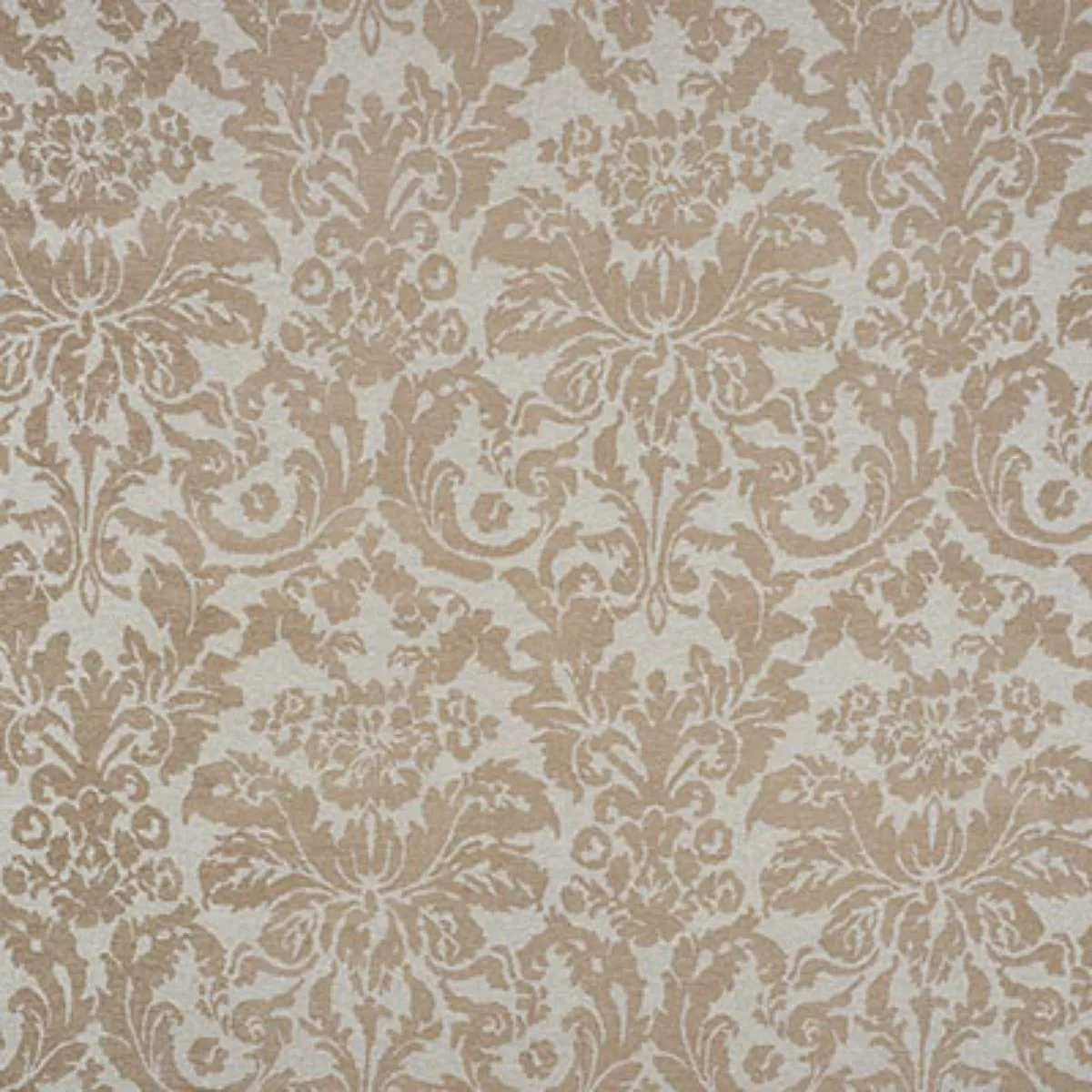 Schumacher 71110 Ansley Damask Stone fabric swatch