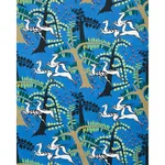 Schumacher 177572 Antelopes Cobalt fabric swatch