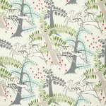 Schumacher 177571 Antelopes Ivory fabric swatch