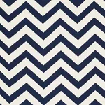 Schumacher 65920 Antibes Chevron Navy fabric swatch