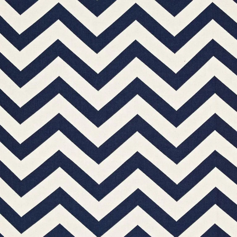 Schumacher 65920 Antibes Chevron Navy fabric swatch