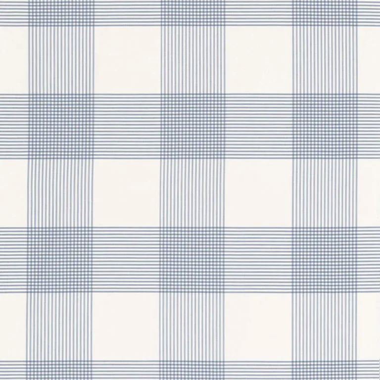 Schumacher 68034 Antigua Plaid Cornflower fabric swatch