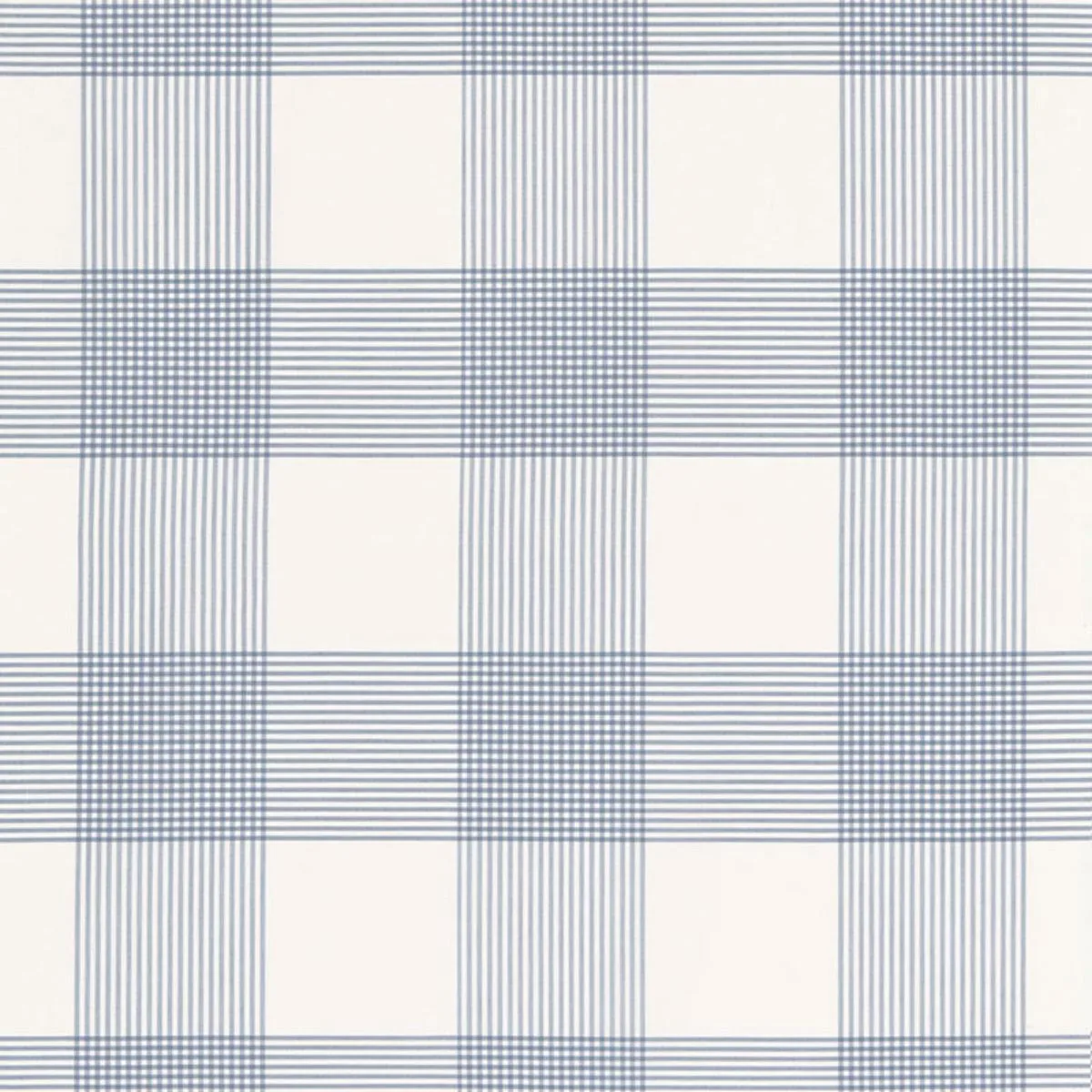 Schumacher 68034 Antigua Plaid Cornflower fabric swatch