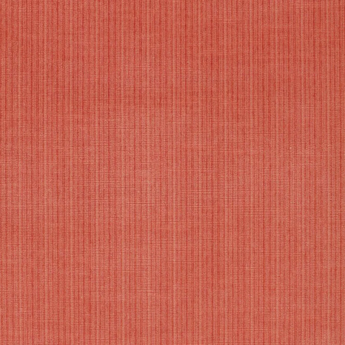 Schumacher 43046 Antique Strie Velvet Coral fabric swatch