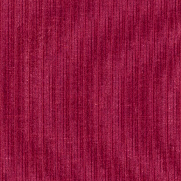 Schumacher 69770 Antique Strie Velvet Crimson fabric swatch