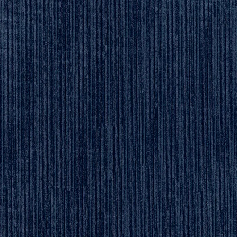 Schumacher 69755 Antique Strie Velvet Midnight fabric swatch