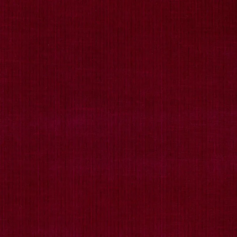 Schumacher 43049 Antique Strie Velvet Red fabric swatch