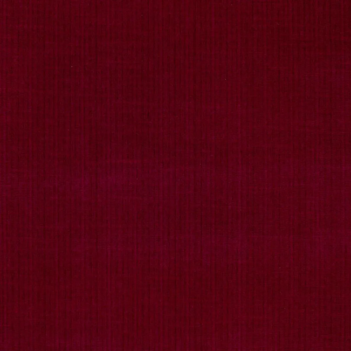 Schumacher 43049 Antique Strie Velvet Red fabric swatch