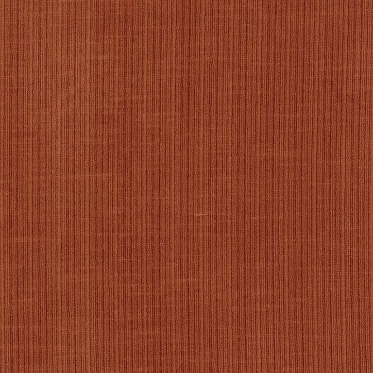 Schumacher 69772 Antique Strie Velvet Russet fabric swatch