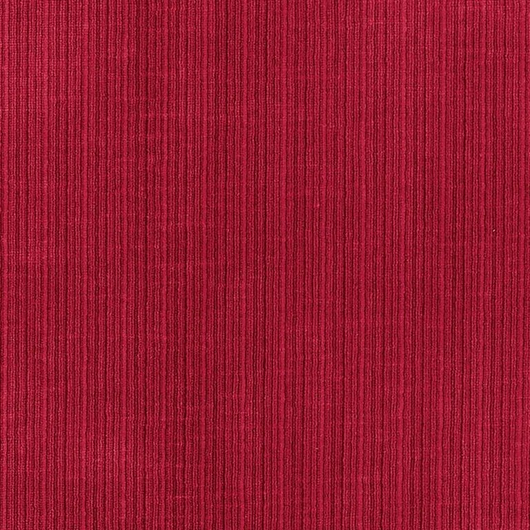 Schumacher 69774 Antique Strie Velvet Scarlet fabric swatch