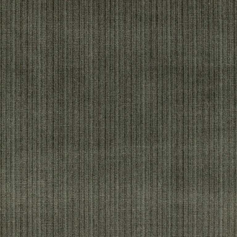 Schumacher 64712 Antique Strie Velvet Smoke fabric swatch