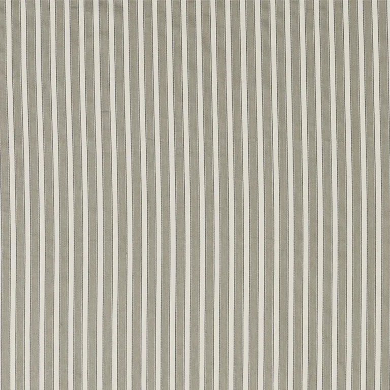 Schumacher 3475006 Antique Ticking Stripe Linen fabric swatch