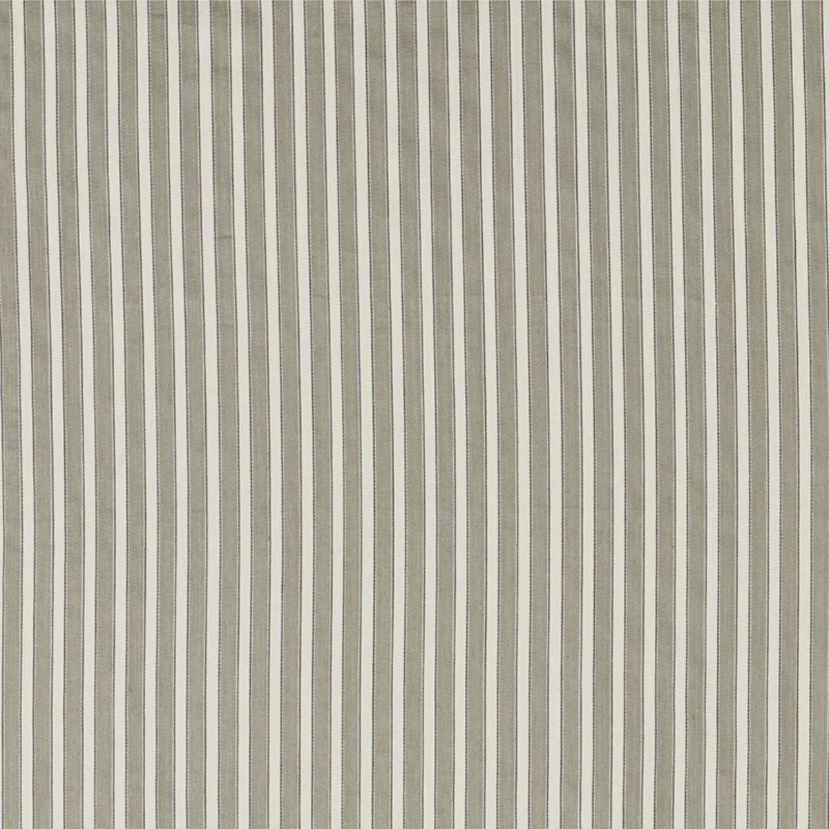 Schumacher 3475006 Antique Ticking Stripe Linen fabric swatch