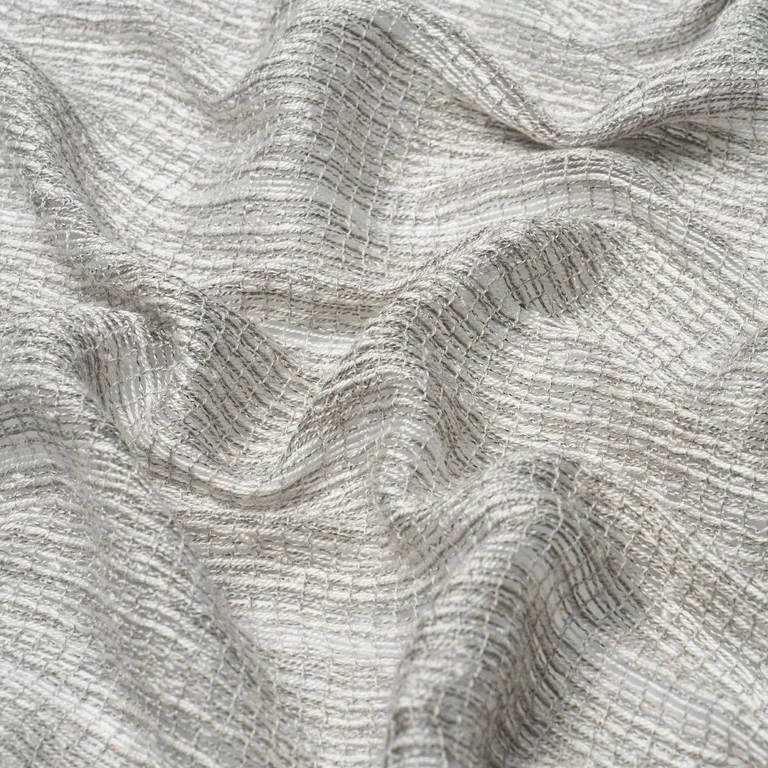 Schumacher 76363 Anyo Indoor/Outdoor Sheer Grey fabric swatch